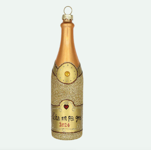 Champagne Bottle Ornament