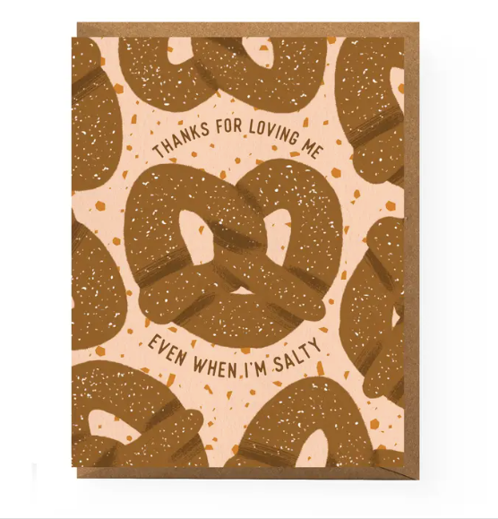 Salty Love Pretzel Card
