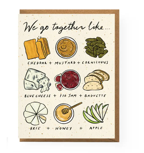 Cheese Pairing Love Card