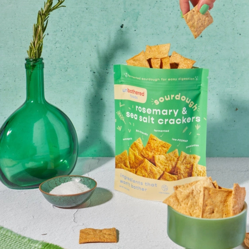Sourdough Rosemary & Sea Salt Crackers