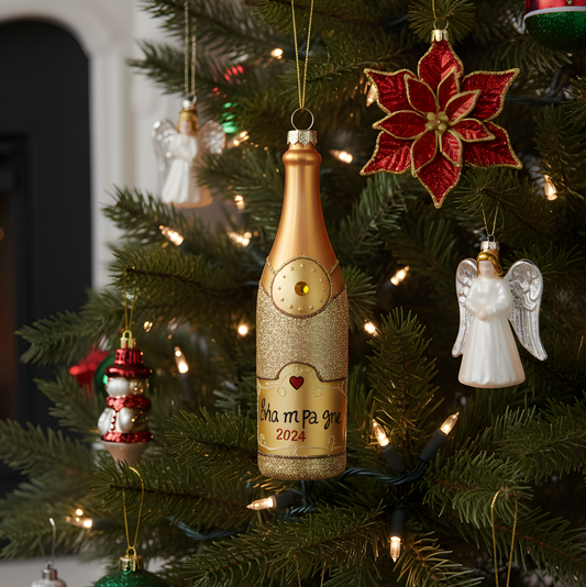 Champagne Bottle Ornament