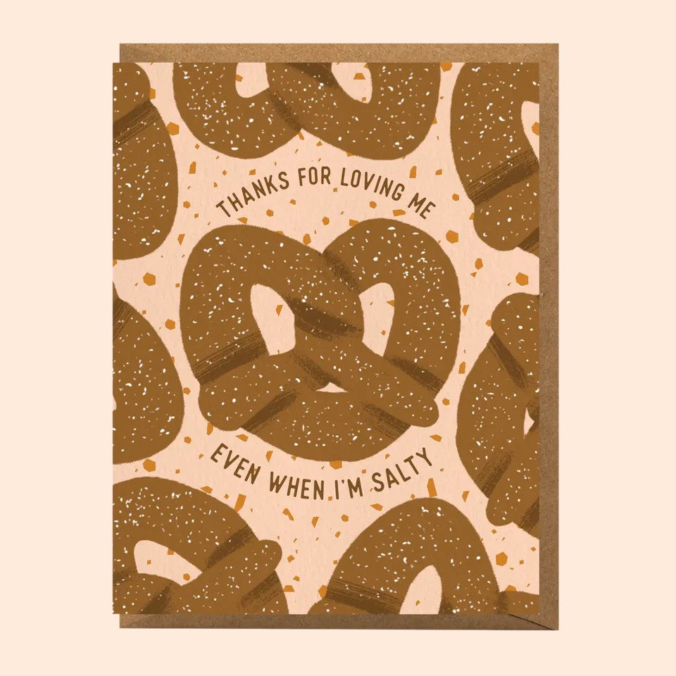 Salty Love Pretzel Card
