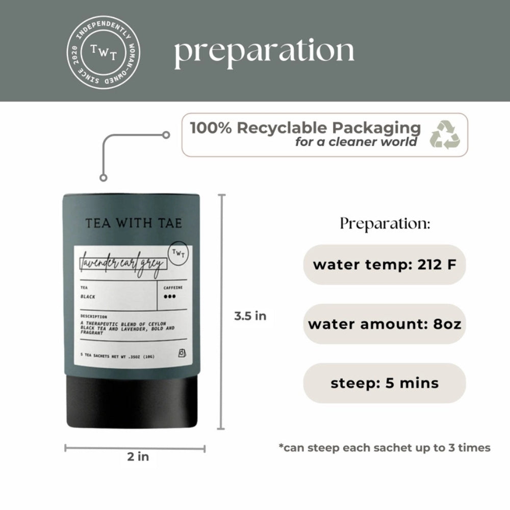 Lavender Earl Grey Black Tea Mini Tea Tube Gift