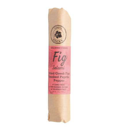 Vegan Fig Salami with Paprika and Pepper
