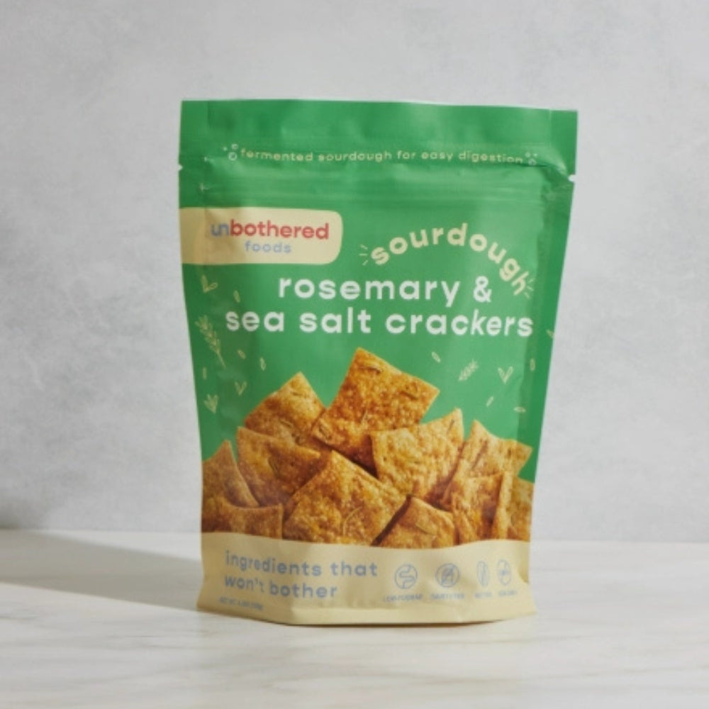 Sourdough Rosemary & Sea Salt Crackers