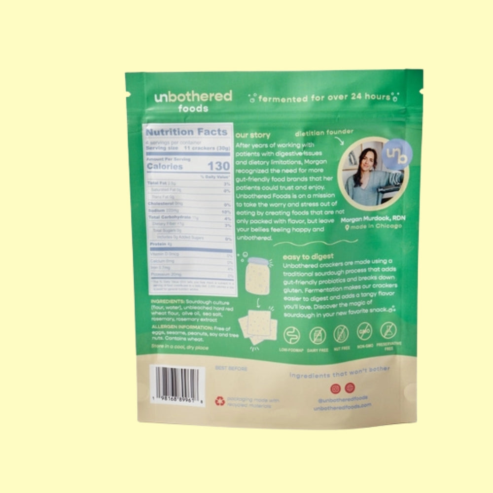 Sourdough Rosemary & Sea Salt Crackers