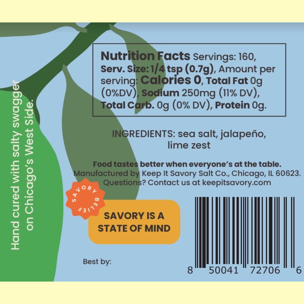Jalapeño Lime Sea Salt