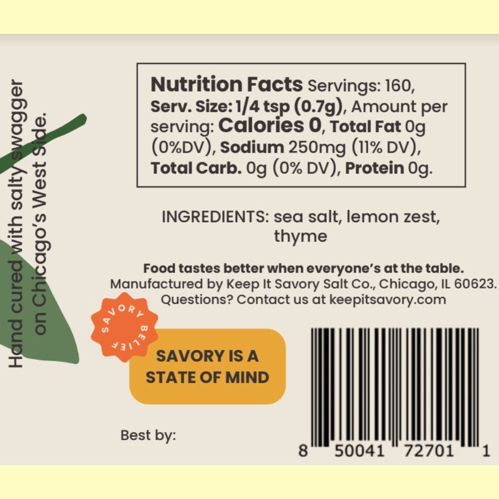 Lemon Thyme Sea Salt