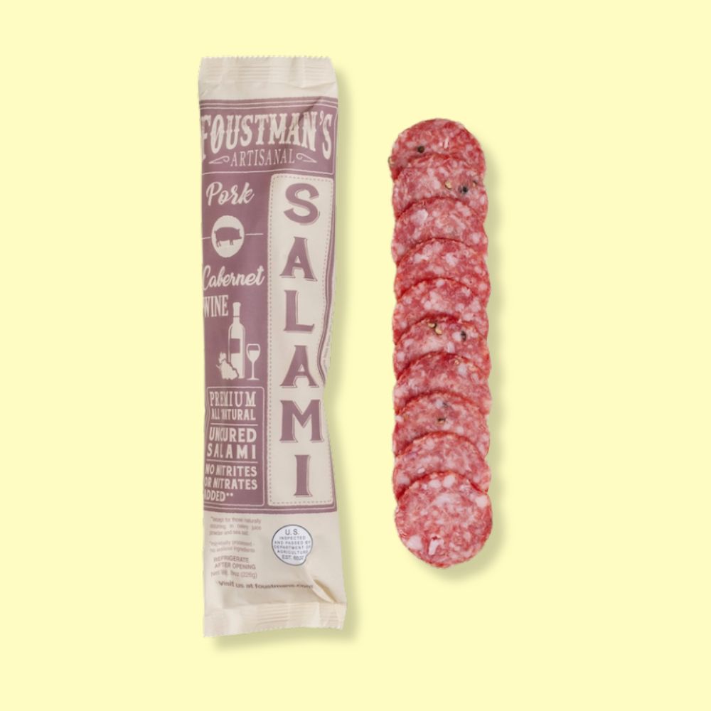 Pork Cabernet Wine All-Natural Uncured Salami