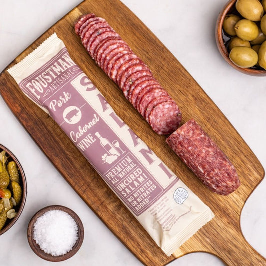 Pork Cabernet Wine All-Natural Uncured Salami